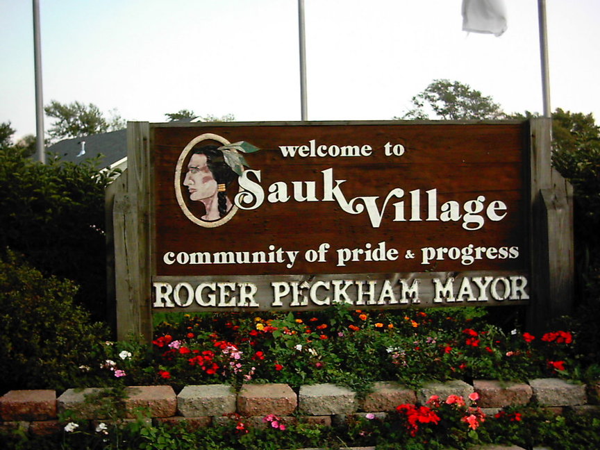 Sauk Village, IL: The Saukvillage Welcome sign