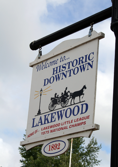 Lakewood, NJ : One of two Lakewood Historical signs posting the creation date of the township.