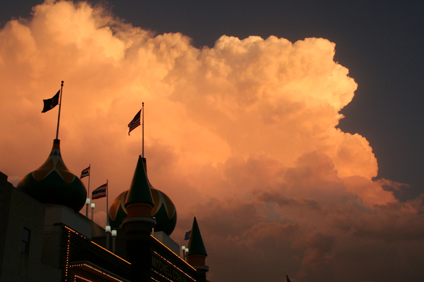 Mitchell, SD : Corn Palace after the storm
