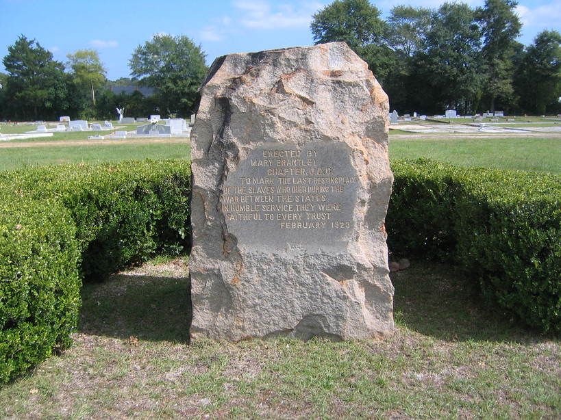 Dawson, GA : Confederate Slave Memorial, Cedar Hill Cemetary