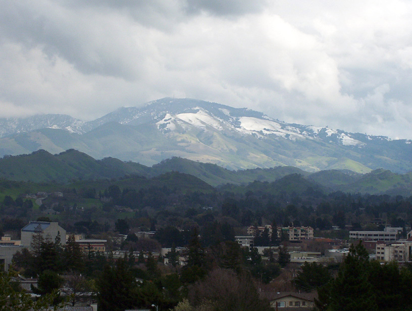 Walnut Creek, CA : Mt. Diablo Walnut Creek rare snow