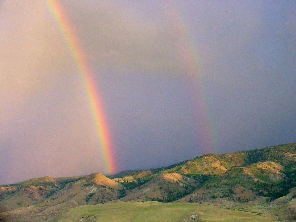VerdiMogul, NV Rainbow over Verdi photo, picture, image (Nevada) at
