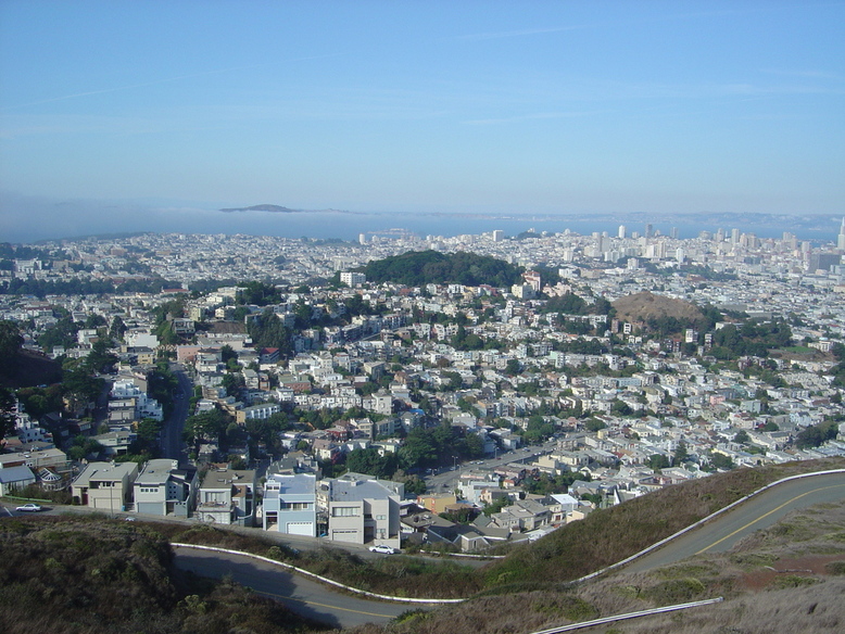 San Francisco, CA: View of San Francisco from Twin Peaks