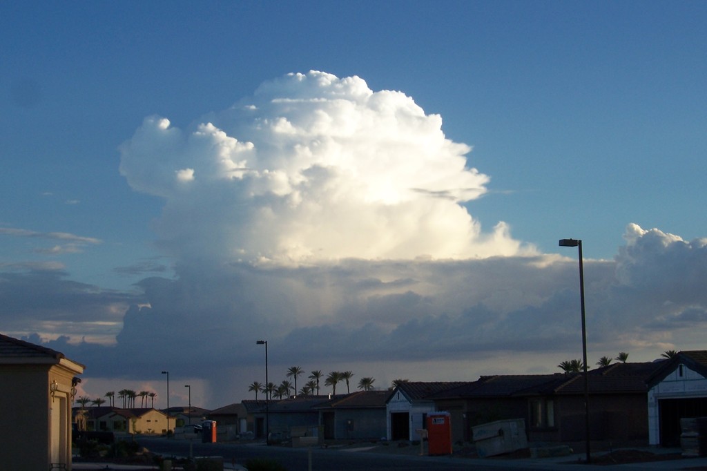 Surprise, AZ: Cloud formation over Surprise, AZ Summer 2006