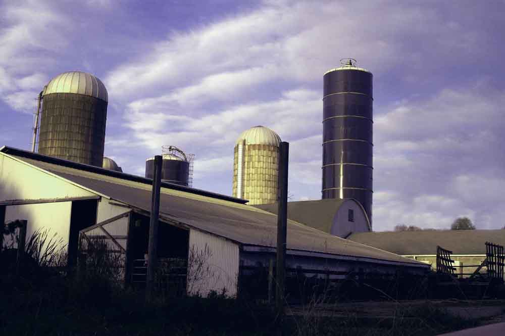 Cornwall on Hudson, NY : Beauty seen by so few - A nightly view of a Dairy Farmer