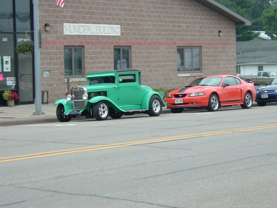 Loyal, WI: Cool Cars Parked In Front Of The Municipal Building Loyal, WI.