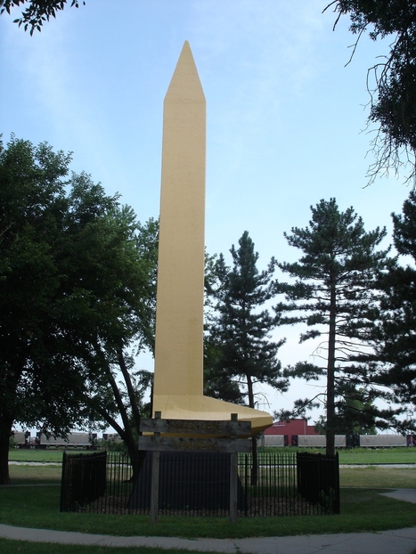 Council Bluffs, IA: Golden Spike Monument, Dedicated April 28, 1939