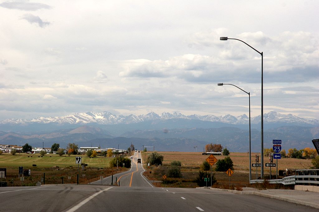 Erie, CO: View From 25 Looking West