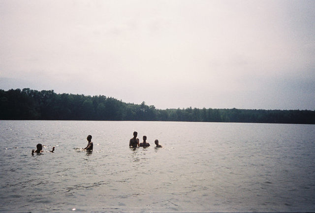 Saco, ME : Swimming in the Saco River, Saco, ME