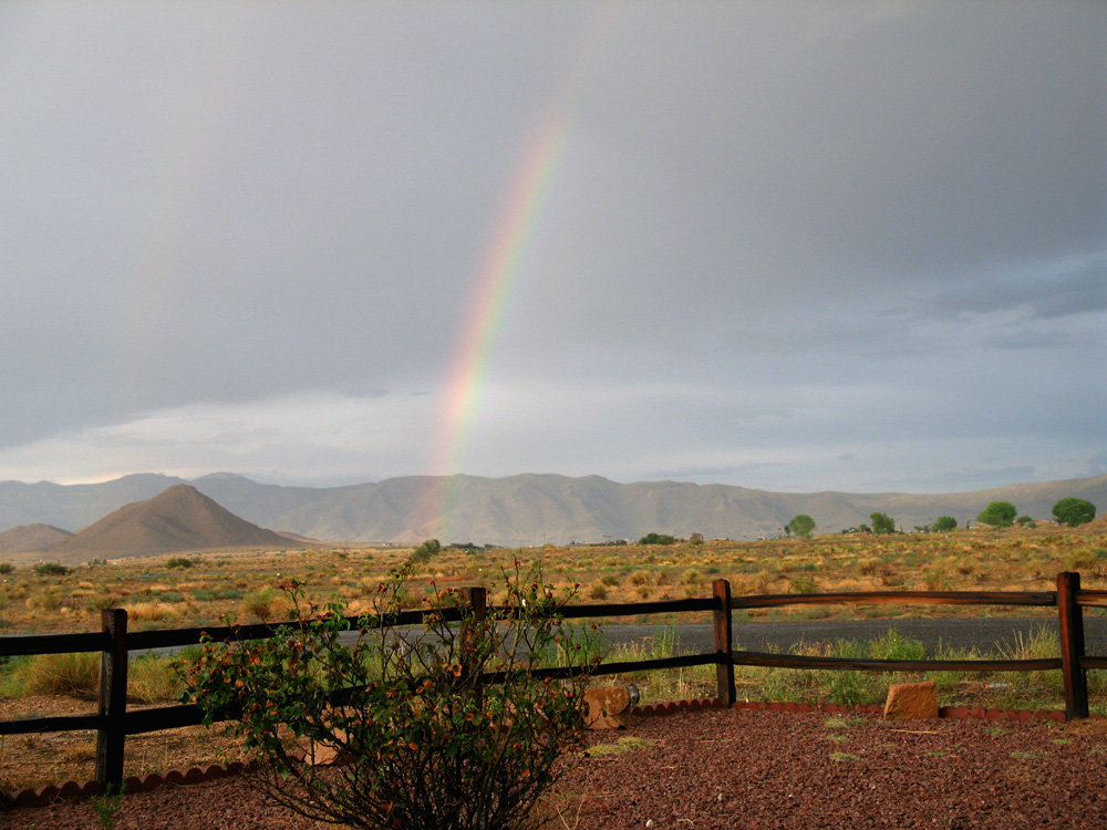 Kingman, AZ: Rainbow after a Monsoon Storm in August