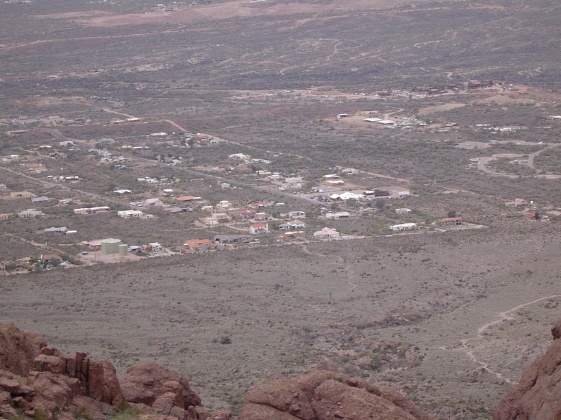 Apache Junction, AZ: view of Mining Camp Restaurant and Goldfield Gost town