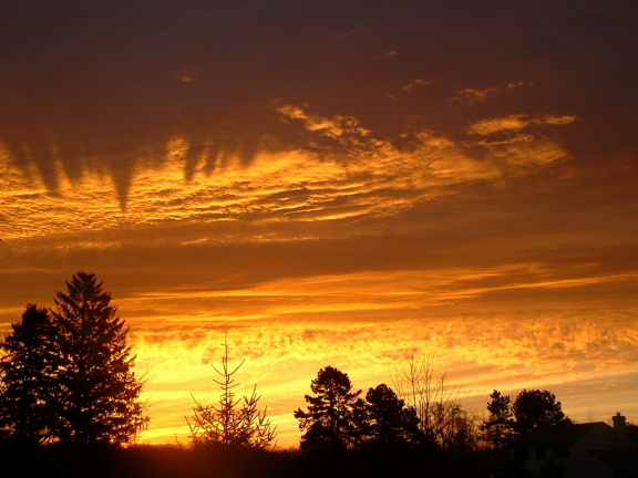 Coatesville, PA: Sunrise over West Brandywine Township