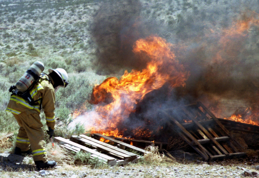 Beatty, NV : Beatty FireFighter, Training Excersize