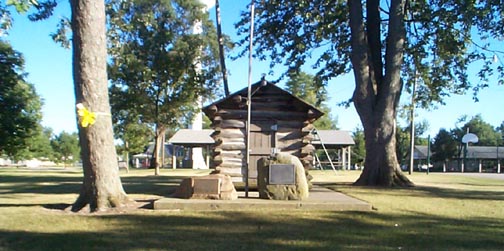 Willshire, OH : Old Log Cabin moved to Willshire Park
