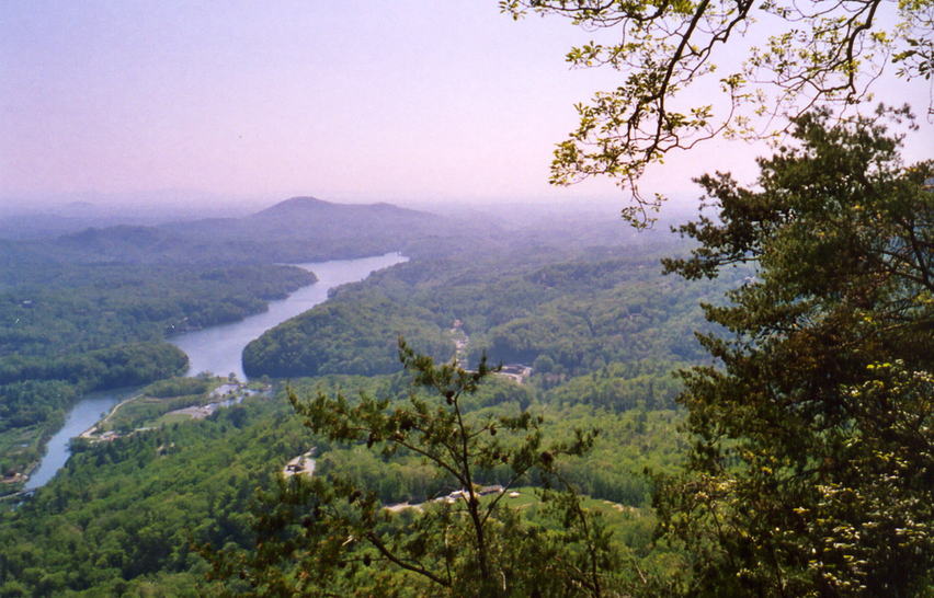 Lake Lure, NC : Lake Lure from Chimney Rock