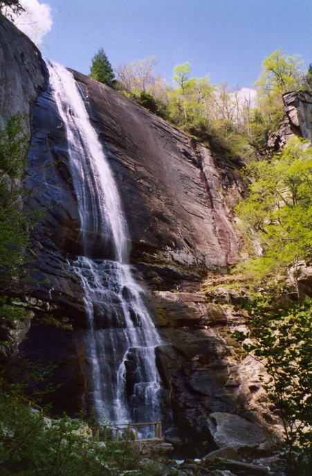 Lake Lure, NC: Waterfalls at Chimney Rock