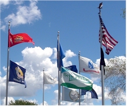 Belle Plaine, MN: Belle Plaine Veterans Park Flags