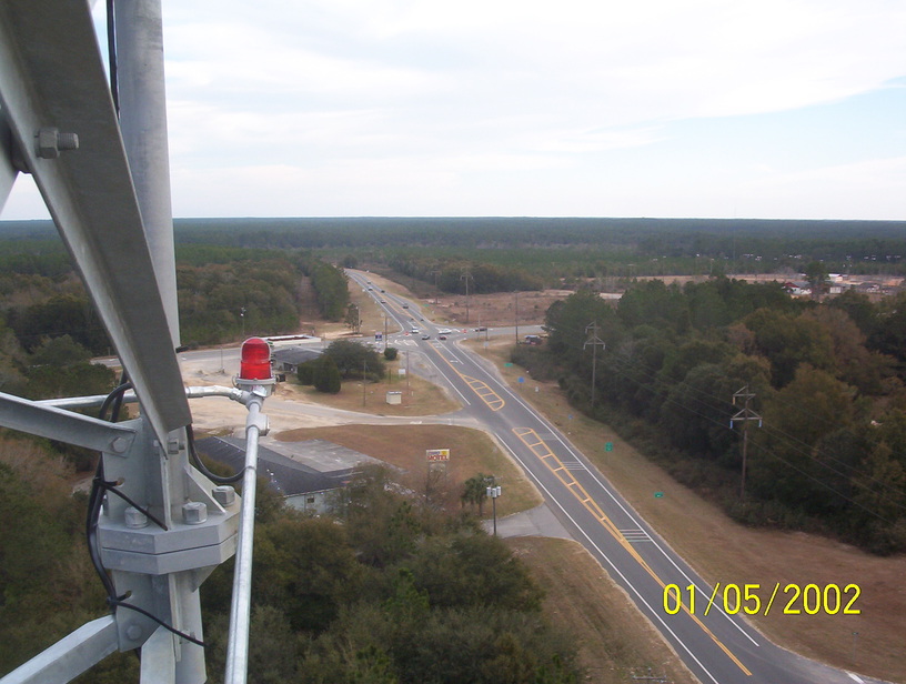 Ebro, FL : From the 120 Foot level of the new cell tower, This is Ebro.