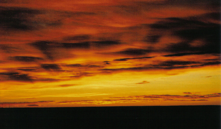 Lamar, CO: Eastern Colorado sunset south of Lamar, CO