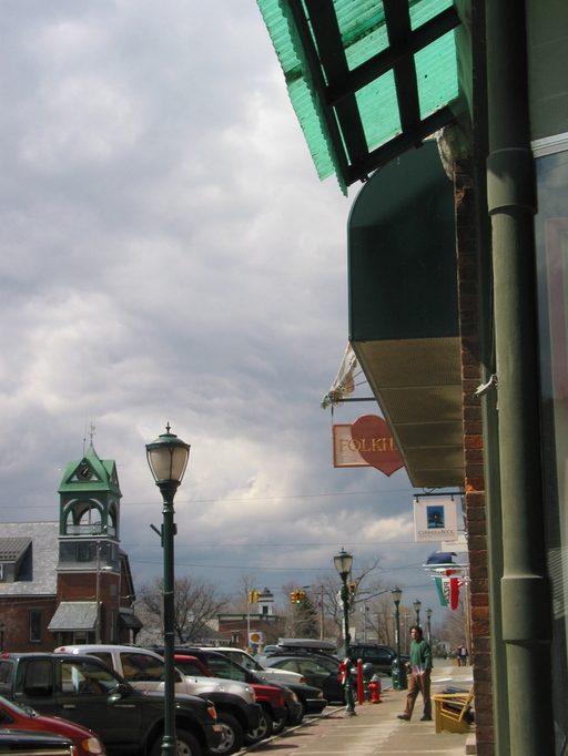 Bristol, VT : Bristol, VT Main Street, looking West toward Town Hall