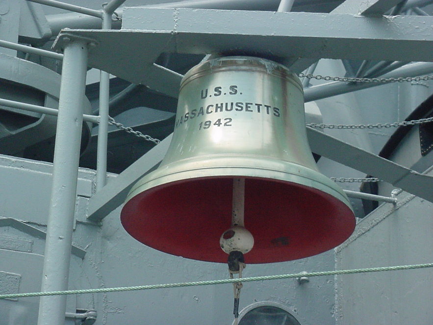Fall River, MA: Battleship Massachusetts Memorial - Brass Bell