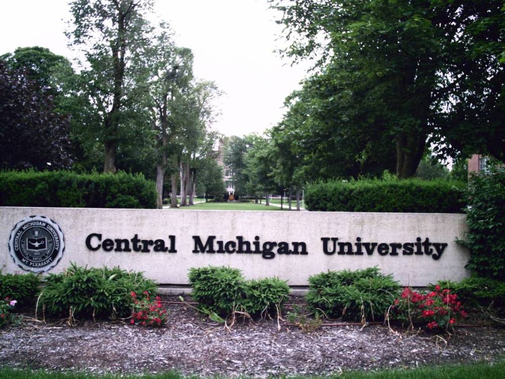 Mount Pleasant, MI: The north end of Central Michigan University's campus.
