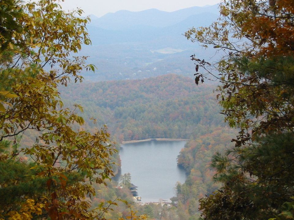 Blairsville, GA: Vogel State Park with Blairsville in background