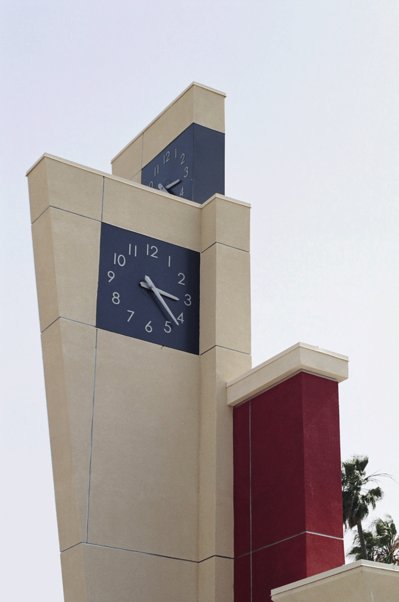 Corona, CA: Clock tower on the Beautiful Corona High School