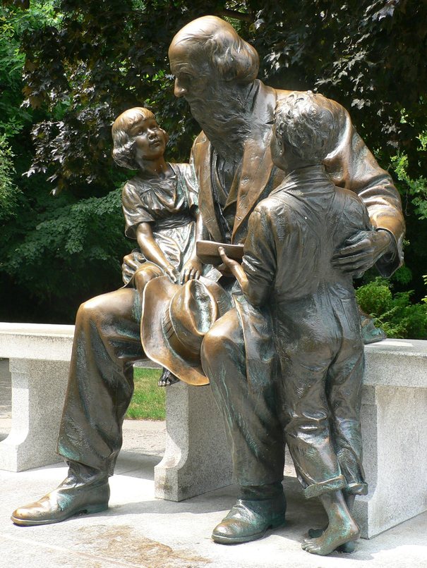 Grand Rapids, MI: JOHN BALL STATUE AT JOHN BALL ZOO