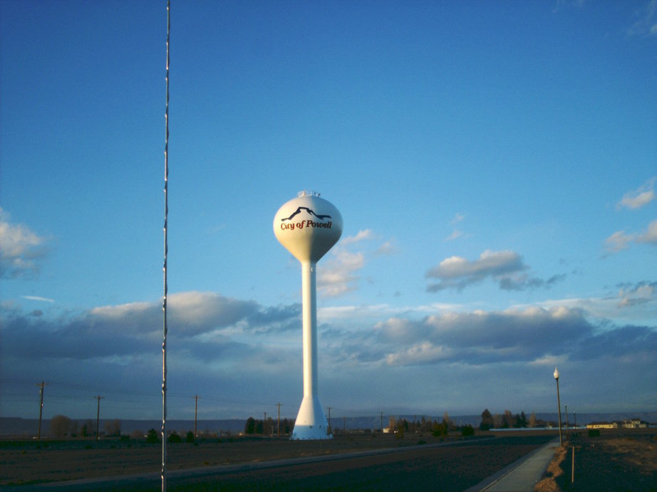 Powell, WY: Powell water tower