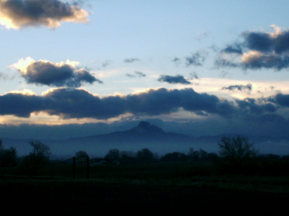 Powell, WY: Powell sunset (Heart Mountain)