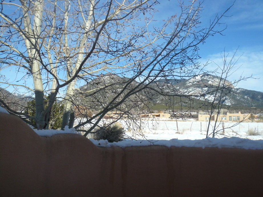 El Valle de Arroyo Seco, NM: View from the hot tub