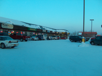 Fairbanks, AK : On the corner of University Ave and Airport Way