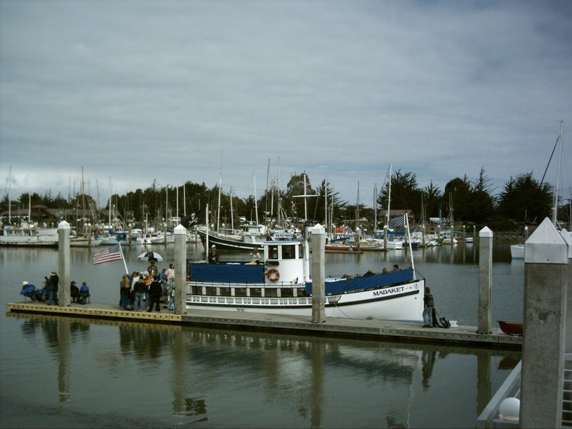 Eureka, CA : Madaket Ferry with Woodley Island Marina in background.