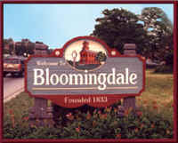 Bloomingdale, IL: Village Sign: Bloomingdale, IL