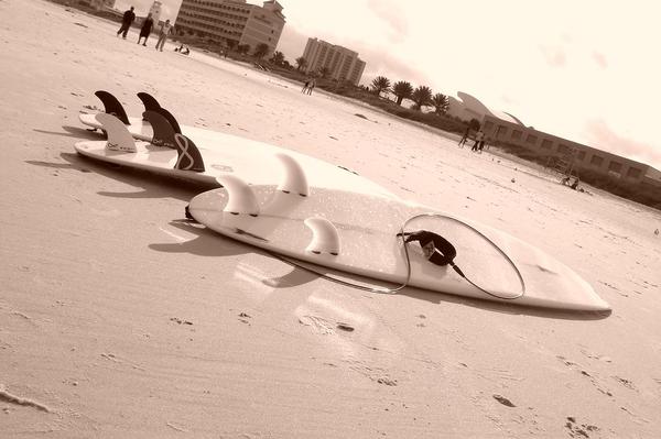 Jacksonville Beach, FL : Jacksonville Beach and surf boards