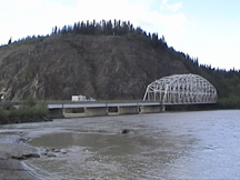 Deltana, AK: bridge across the Deltana river