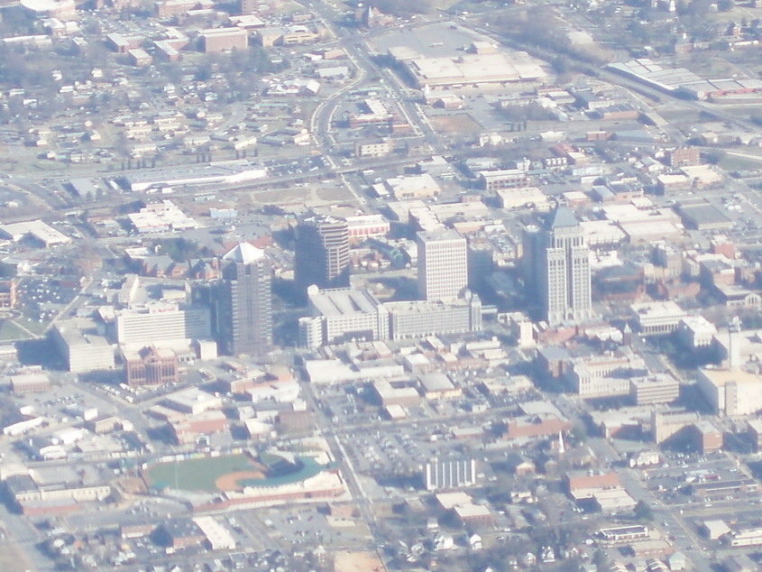 Greensboro, NC: Downtown Greensboro Aerial