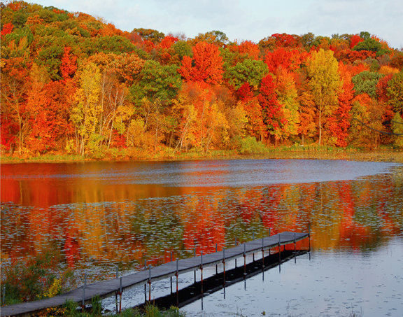 Minnetonka, MN: Lone Lake Park, Minnetonka Minnesota on an Autumn morning