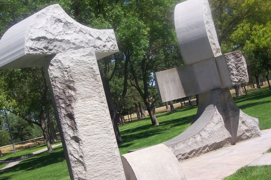 Kansas City, KS: Park sculpture in Kansas City