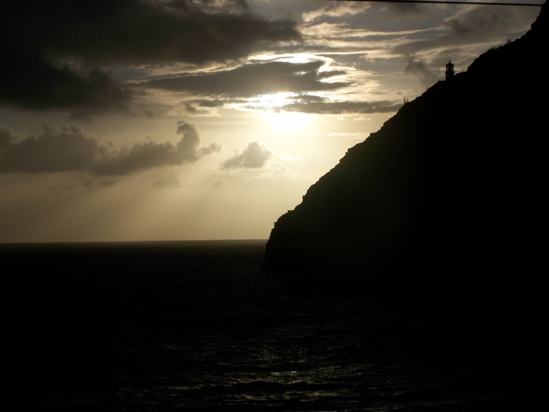 Waimanalo, HI : Sun rising from Waimanalo's coast