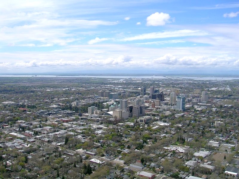 Sacramento, CA : Sacramento from my model airplane