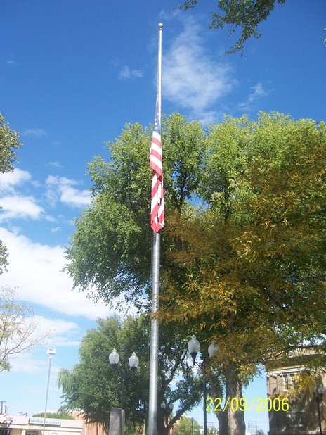 Roswell, NM : A photo taken of an honor to soldiers over 9/11