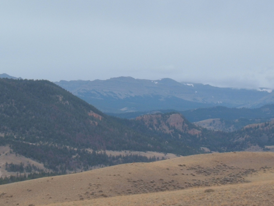 Dubois, WY: A View from the upper overlook off of East Fork Rd.