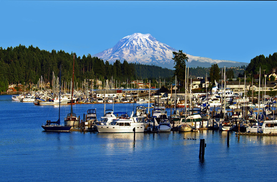 Gig Harbor, WA: Gig Harbor & Mt Rainier on a Clear Day