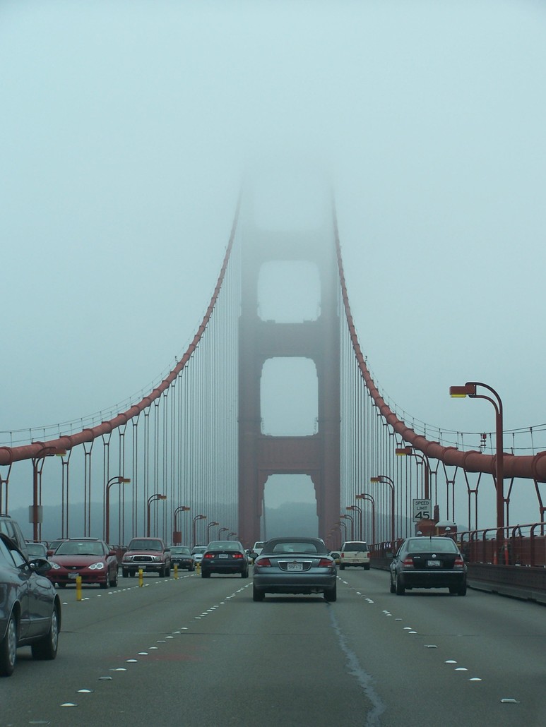 San Francisco, CA: On the bridge