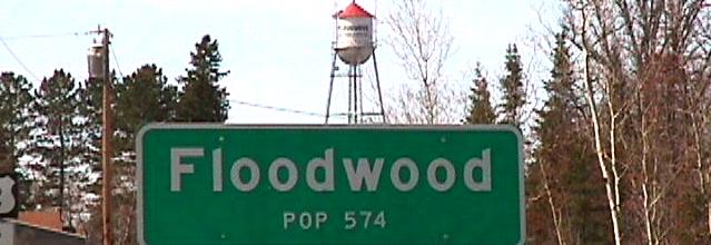 Floodwood, MN : Floodwood sign