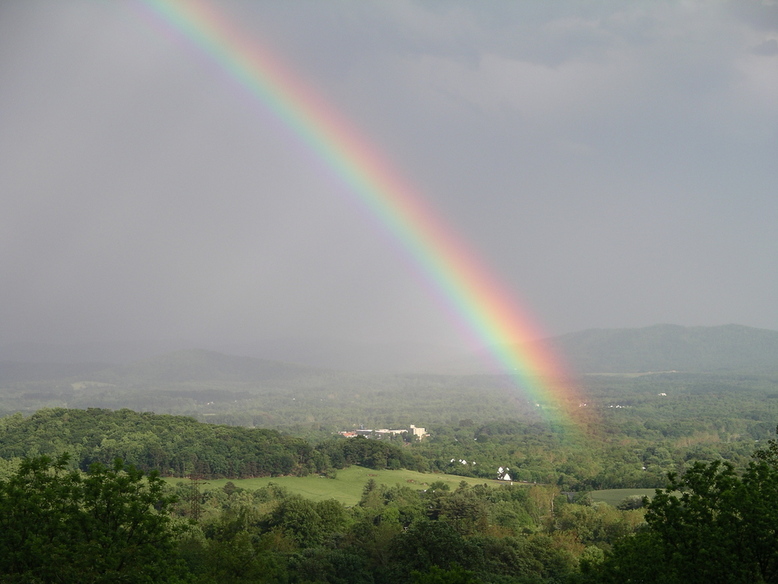 Crozet, VA: Rainbow over Crozet VA
