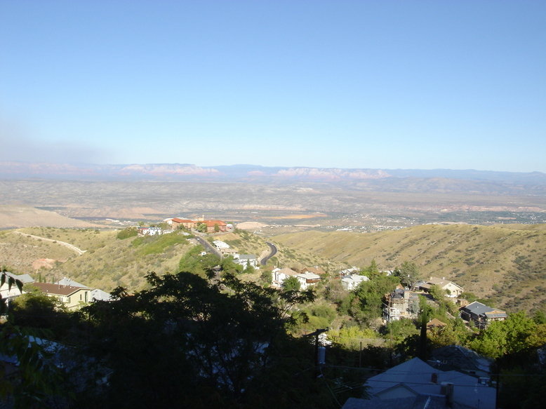 Jerome, AZ Town of Jerome From Mingus Mountains, Sedona Red Rocks in