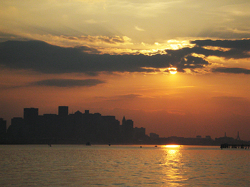 Boston At Sunset